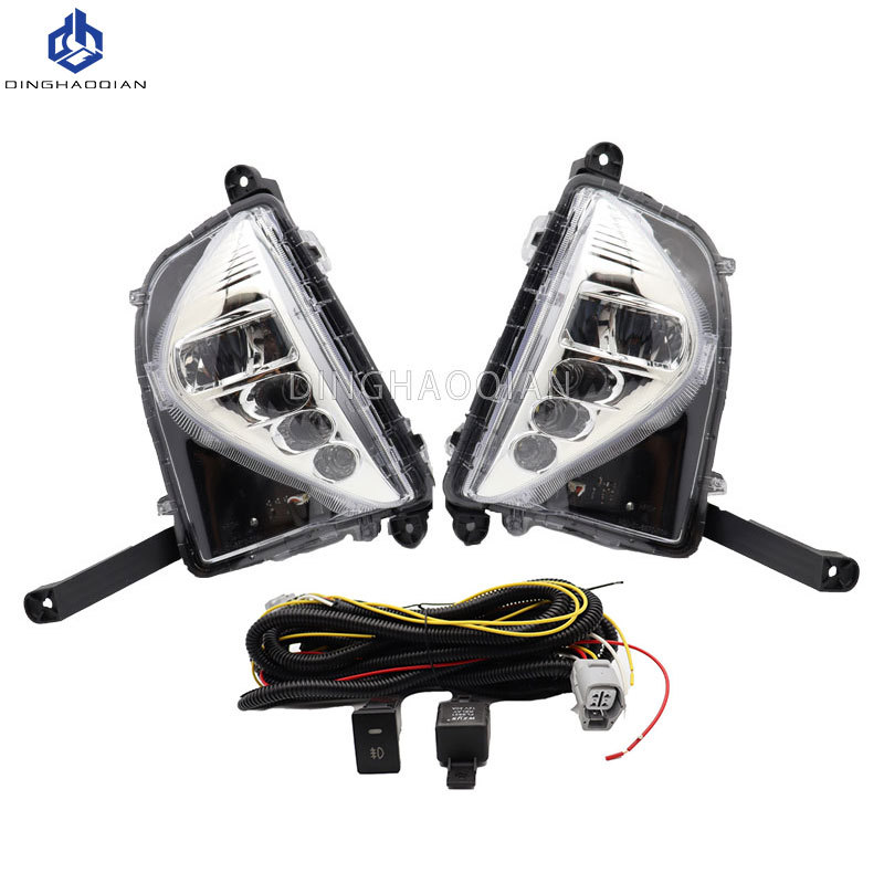 Suitable for Toyota Prius 16-18 LED fog lamp day running light Prius low upgrade high fog lamp kit