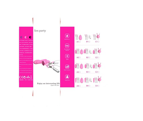 Moonuo new product frequency conversion vibrating nipple clamp battery type double peak clitoral chamber chest massage female masturbation device cross-border