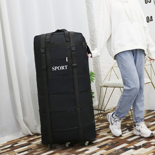 Large capacity 158 aviation checked bag folding universal wheel travel bag study abroad aircraft luggage bag moving bag