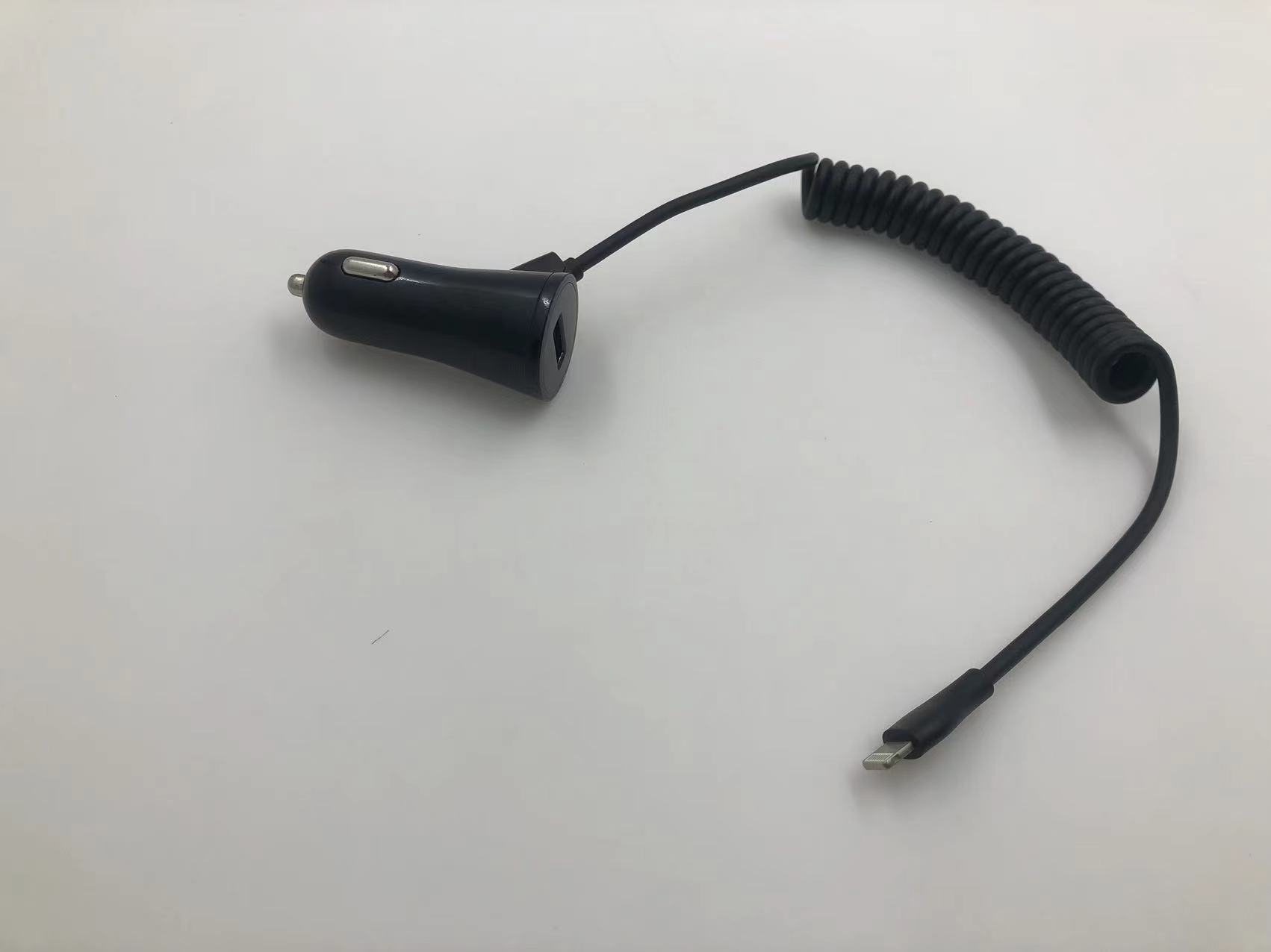 Car support belt line fast charging 4.8A car charger car charging belt line typec support apple belt spring extension
