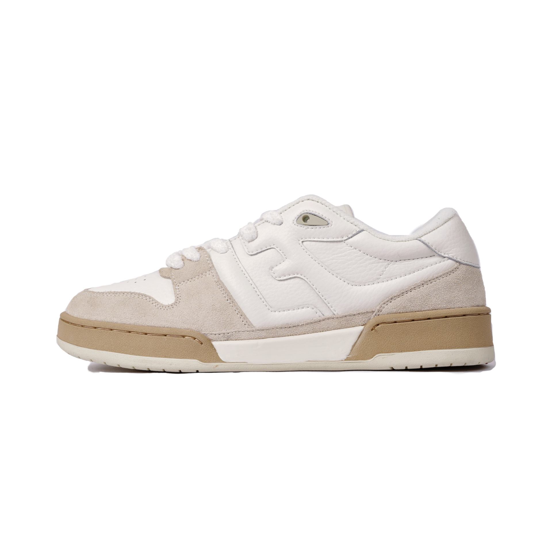 Giày sneaker nam cổ cao phong cách đơn giản dễ phối — Giày thể thao FF cổ cao màu be chi tiết 2