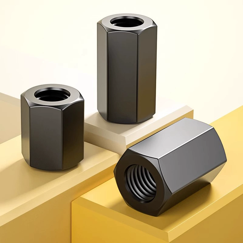 8,8 ступени удлиненные шестигранные гайки GB55 утолщенные гайки GB56 плюс высокопрочная соединительная колонка M6M8-M48