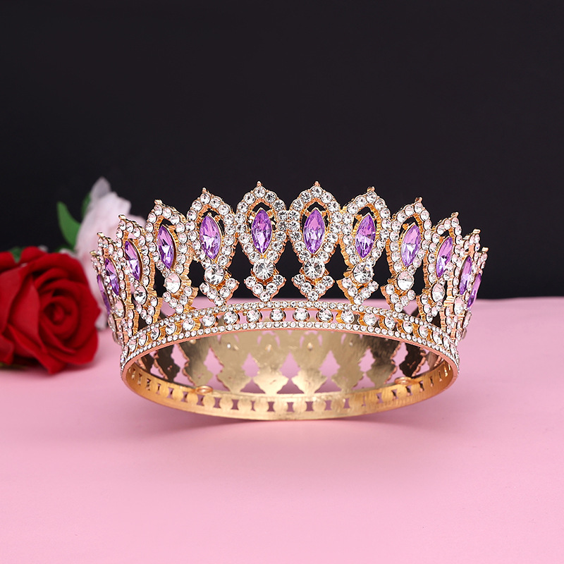 Los hombres de oro rey corona tocado adulto cumpleaños corona Halloween etapa ópera rendimiento unisex