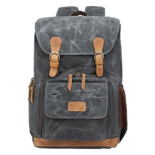Canvas camera bag shoulder camera bag multi-functional new camera bag single-reverse bag men's and women's outdoor backpack carier