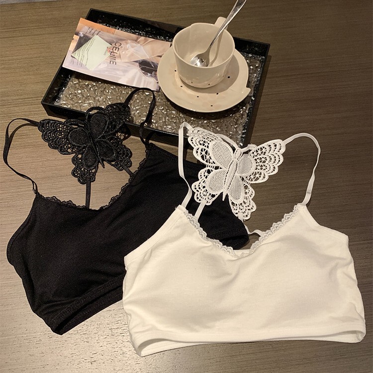 Spice Girls Pure Desire Style Lace Sling Beautiful Back Vest Butterfly Wrap Chest Belt Chest Pad Inner Base Strapless Underwear