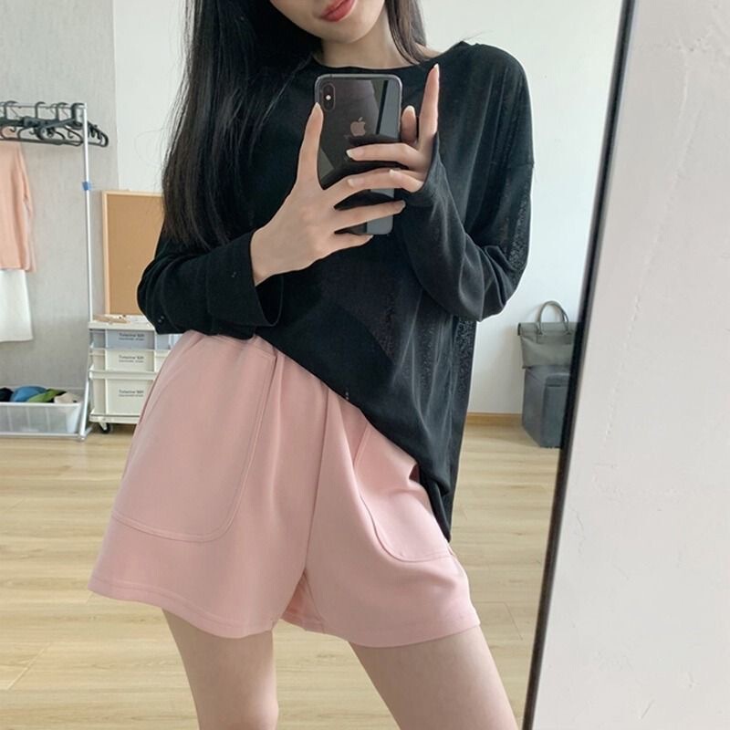 Pregnant Women's Wear Pregnant Women's Wide-leg Short Pants Summer Thin Outer Wear Loose Sports Leisure Belly-supporting Leggings Pregnant Women's Pants