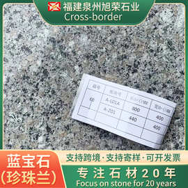 蓝宝石珍珠兰芝麻火烧板小蓝宝花岗岩大理石石材地铺石批发