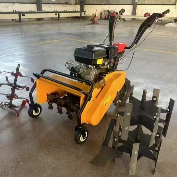 Gasolina diesel de cuatro tracciones deshierbador pequeño hogar desertifado agrícola manual micro-cultivador rotativo suelo suelto