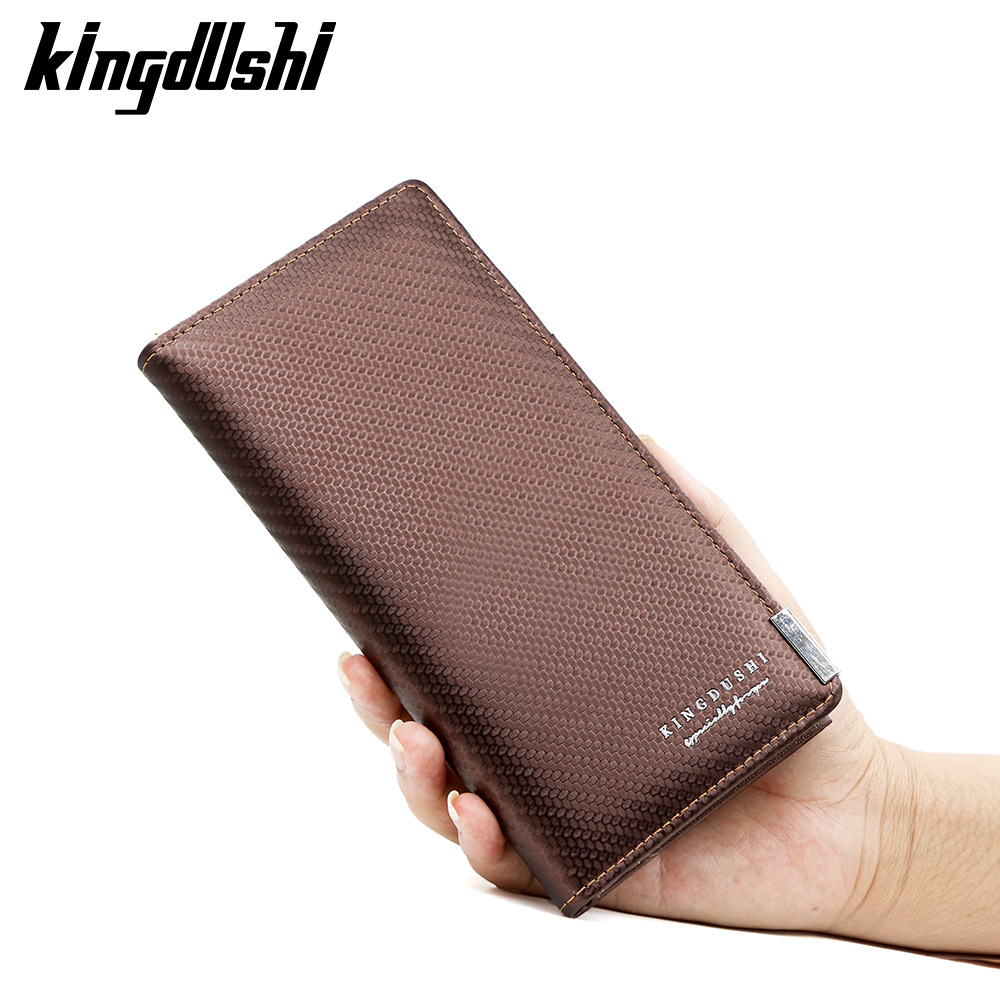 Nuevo tipo de cartera larga para hombres retro multifuncional europea y americana tarjeta multifuncional cartera pu simple cartera de hombres al por mayor