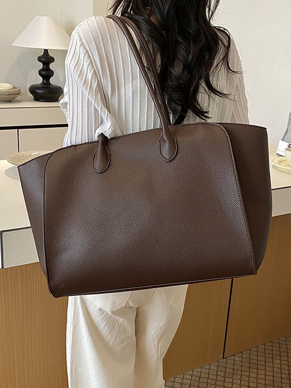 Bolsa para mujeres 2026 nuevo comercio exterior de alta calidad sensación de gran capacidad tote bag litchi patrón ligero lujo viaje bolsa de hombro