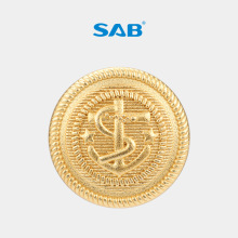【现货批发】SAB 欧标环保金属钮扣时尚衣服纽扣大衣上衣船锚扣子
