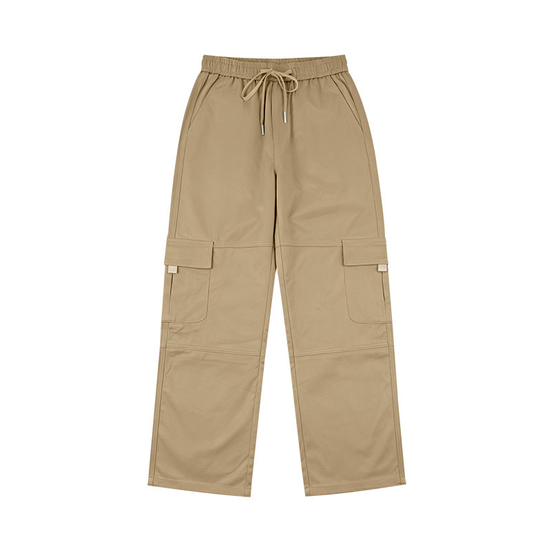 Men's Clothing Men's Casual Trousers Loose Fit Multi Pocket Cargo Pants Patchwork Straight Leg For Formal & Casual_viptrois.com