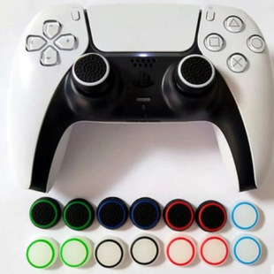 适用于ps5摇杆帽 PS3 PS4 XBOXONE 360夜光帽发光蘑菇头双色手柄