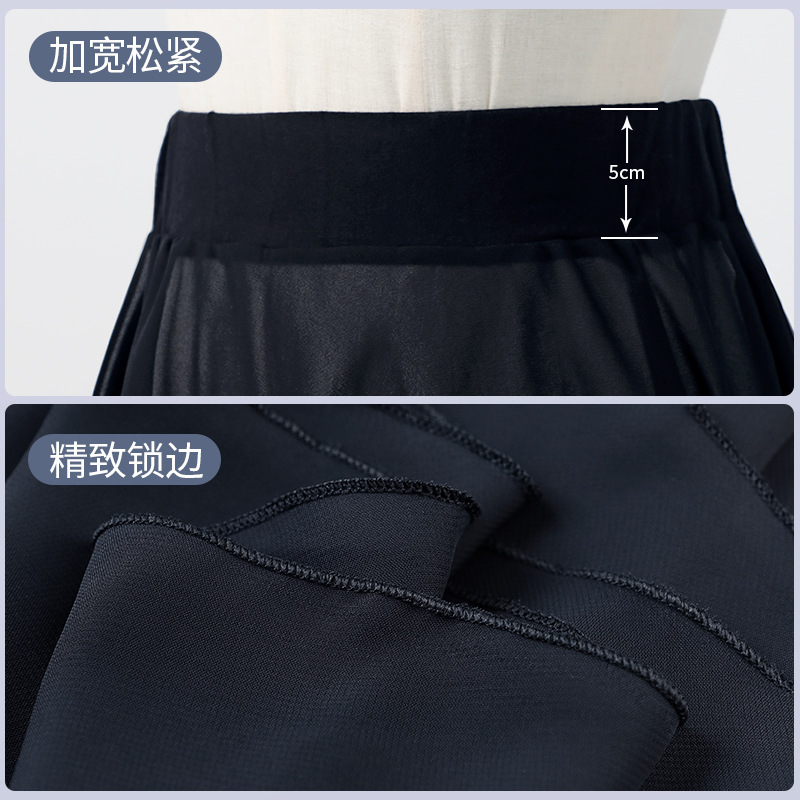 Falda de baile para adultos falda de gasa de ballet falda de media longitud falda de rendimiento nueva falda irregular negra clásica de las mujeres image 5