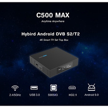 ׿TV BoxC픺AmlogicS905X3 Hybrid OTT+DVB S2X/T2 C500Max