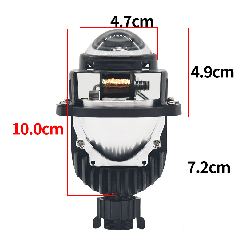 1.8 인치 LED VISTEON 듀얼 라이트 렌즈 수정 된 자동차 헤드 라이트 매우 밝고 훨씬 작은 H4H7