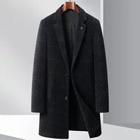 Среднедлинное мужское пальто новый тренд Chenir Fashion повседневные деловые куртки мужское и молодое шерстяное пальто