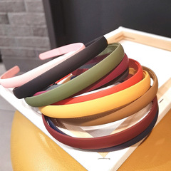 1.2 cm Colorful Frosted Hair Band Simple Basic Korean Style Face Washing Hair Headband Elegant Hair Tie Hair Band