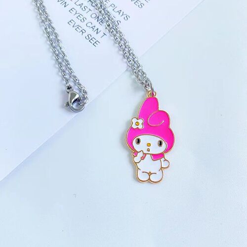 Cartoon Dog Necklace Klomi Japanese Cute Fresh Style Versatile Gift for Girlfriend Alloy Necklace