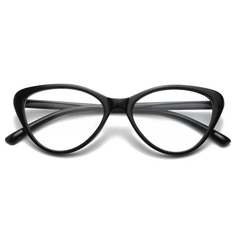 Damen Anti-blaulicht-brille Im Retro-stil Mit Katzenaugenform_voghion.com