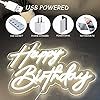 국경 간 전자 상거래 생일 축하 조명 파티 생일 축하 네온 발광 편지 조명