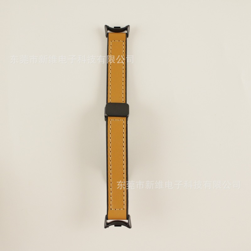 适用小米手环9表带纳帕纹硅胶贴皮小米8替换表带小米10代14MM|undefined