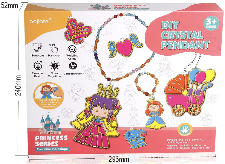 Colgante de Pintura de Gel DIY Plástico Graffiti para Niños image 21