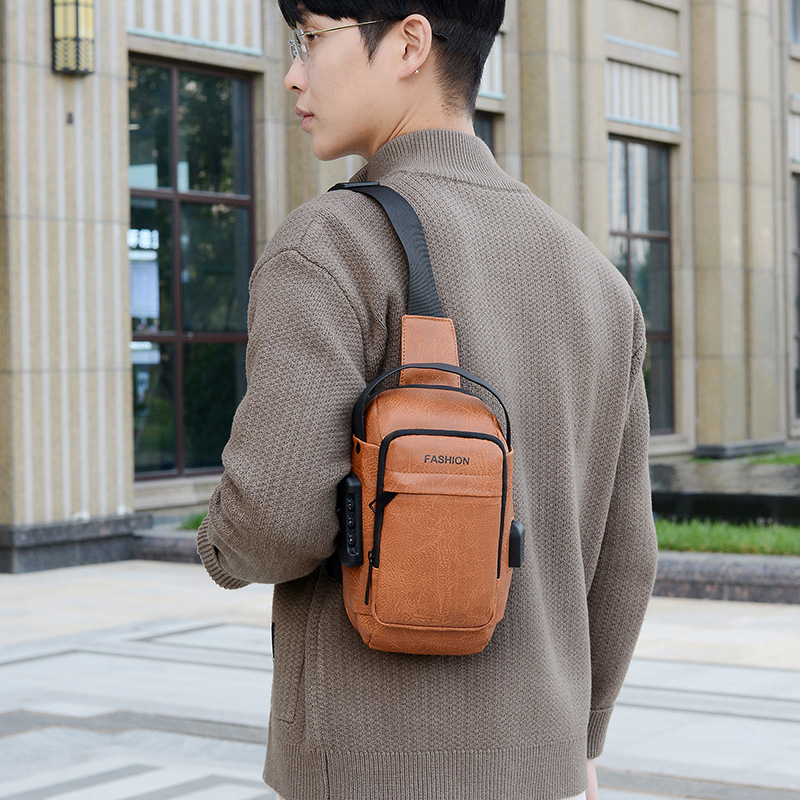 Bolso de pecho de hombre bolso de mochila anti-robo bloqueo contraseña mochila de hombro nuevo comercio exterior anti-droplets bolso móvil ligero al aire libre