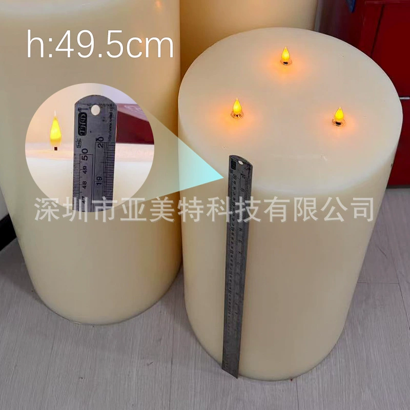 3 головки пламени электронные свечи парафин имитация свечи без пламени