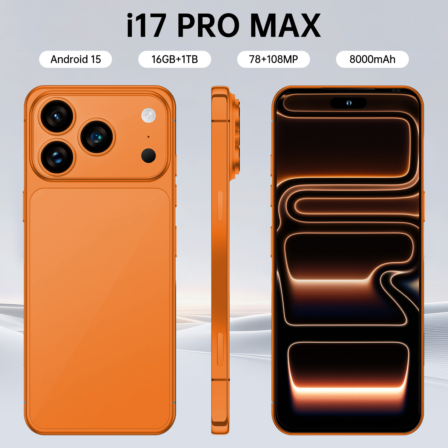 跨境手机I17promax智能手机真4G网络全球版7.3英寸大屏工厂现货