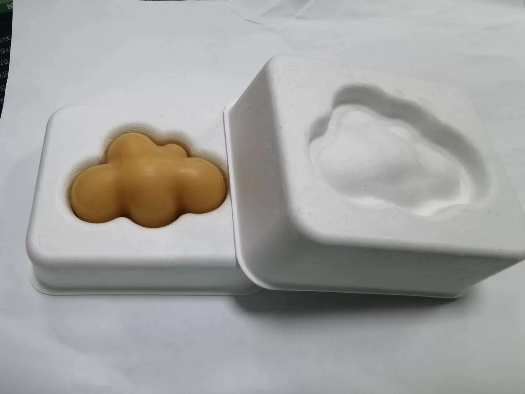 Коробка для мыла из белой целлюлозы, изготовленная методом формования, с индивидуальным бумажным лотком, упаковка для мыла из Чунцина Хуанлу