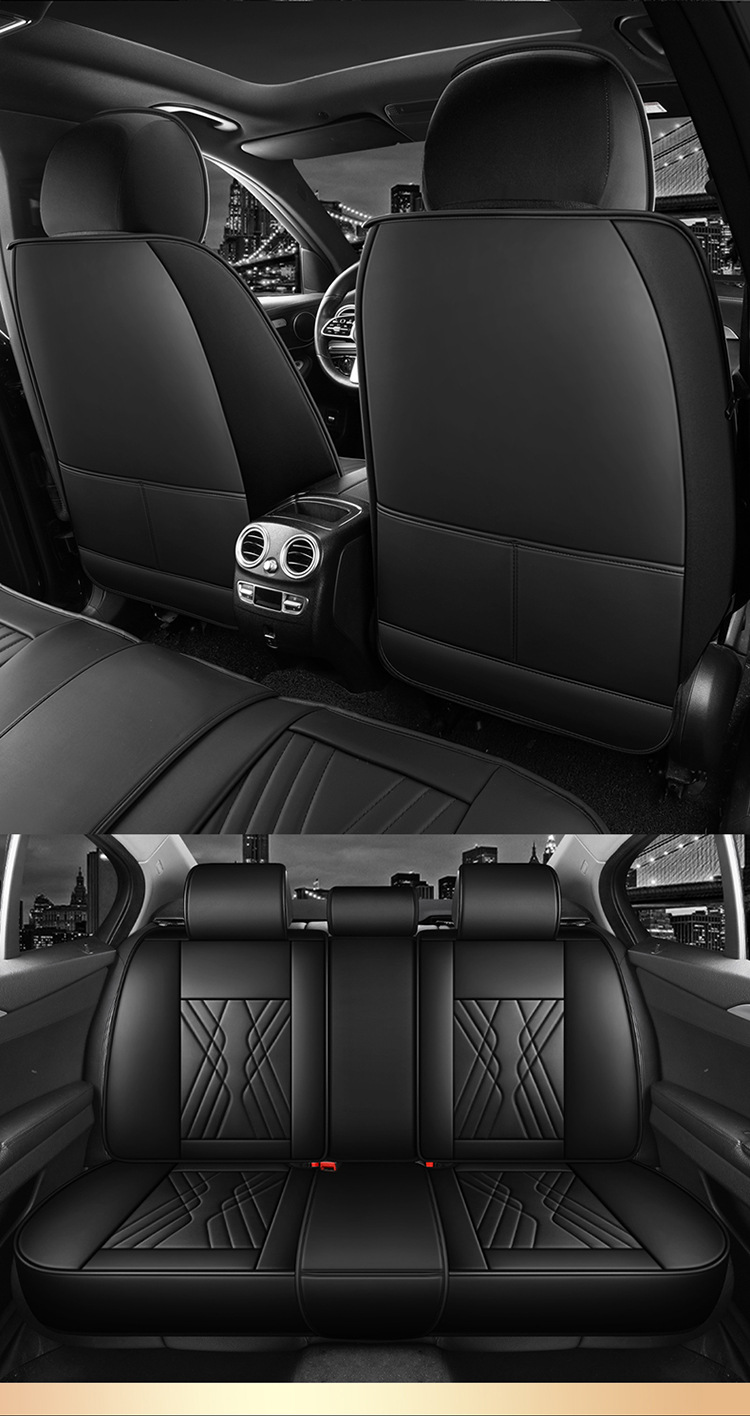 25 New Car Seat Cushions, Universal for All Seasons, Fully Surrounded by Nappa Leather Car Cushions, Five-Seater Car Cushions and Seat Covers for Drop Shipping