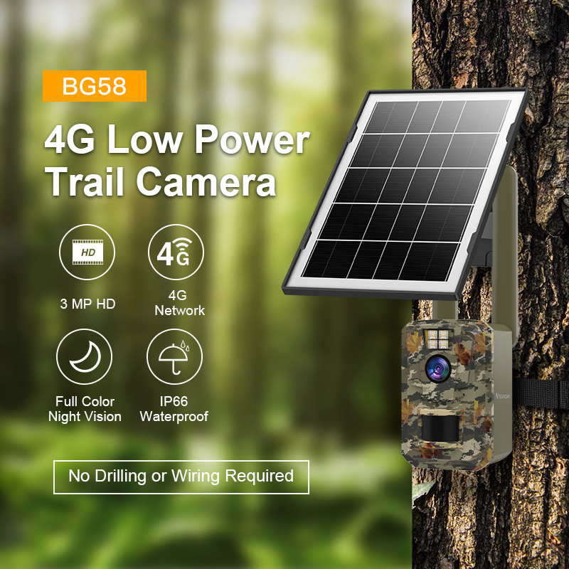 Amazon al aire libre 4G monitor solar protección forestal HD infrarrojos visión nocturna detección cámara de caza