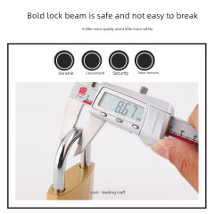 Factory Direct Sales Copper-Iron Padlock Single Cylinder Dormitory Drawer Lock Wholesale Lock Accessories Brass Padlock Security Small Lock