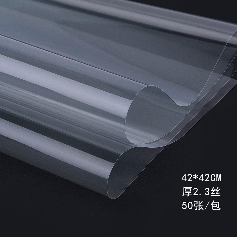 Flor sombra impermeable papel de embalaje de flores ramo de fondo forraje película OPP envoltura de celofán transparente floristería Día de San Valentín