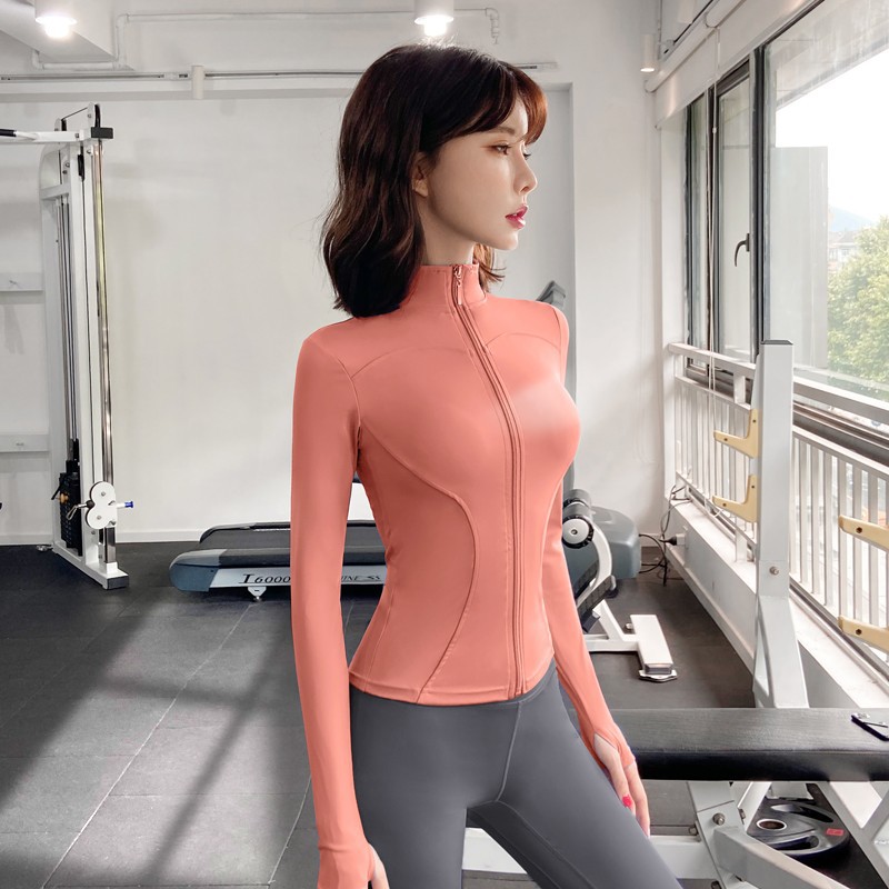 Quick-drying Slim-fit Yoga Clothes For Women, Long-sleeved Sports Fitness Tops, Fitness Clothes For Women_desvips.com