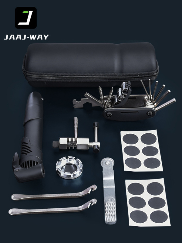 JAAJ-WAY 自転車マウンテンバイク修理ツールキット接着剤不使用タイヤ修理パッチポンプレンチ修理ツール|undefined