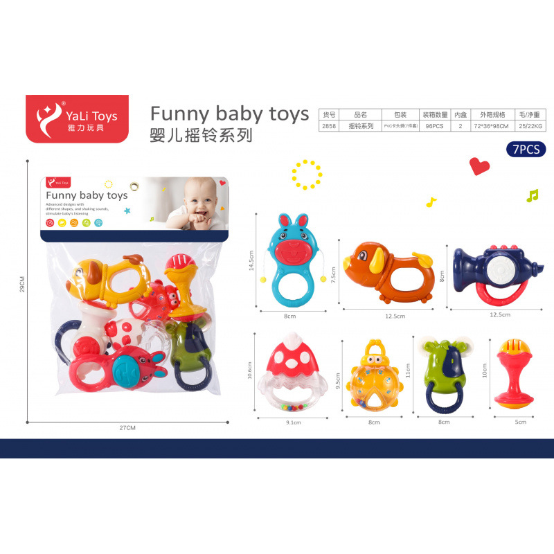 Sonajero Infantil de Animales de Dibujos Animados de Plástico Giratorio, Con Sonido para Bebés