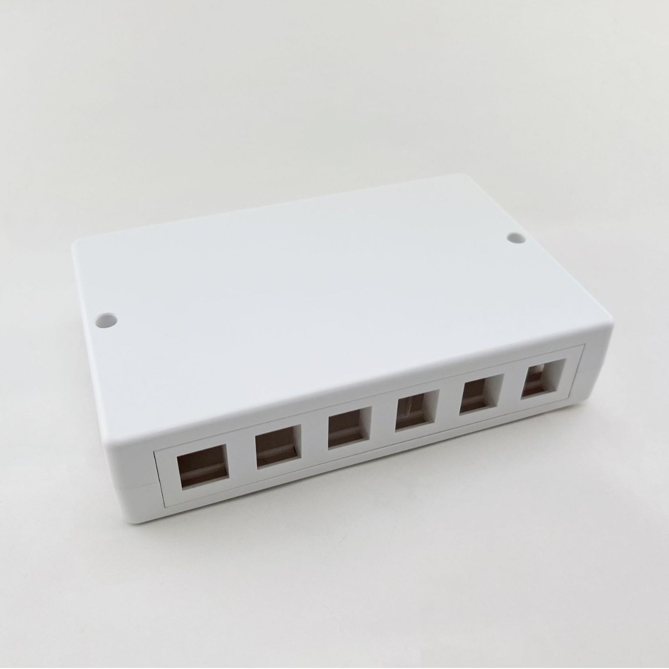 6口12口网络模块终端盒接线盒模块化终端安装盒12口塑料接线盒12