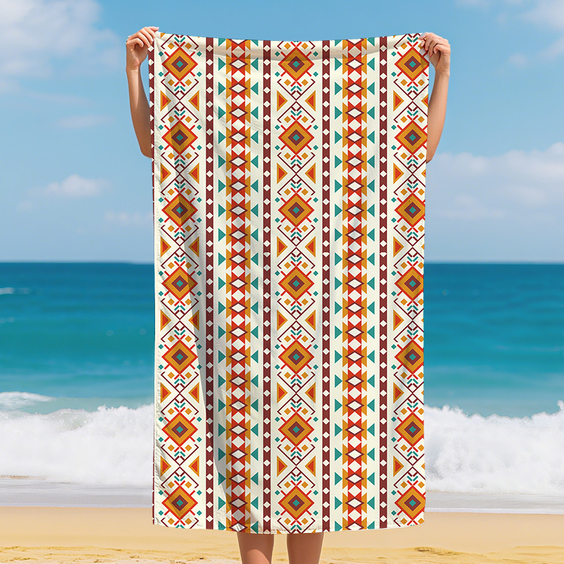Transfronterizo amazónica microfibra toalla de playa instantánea de secado rápido impresión de agua toalla de baño de playa toalla de baño de playa