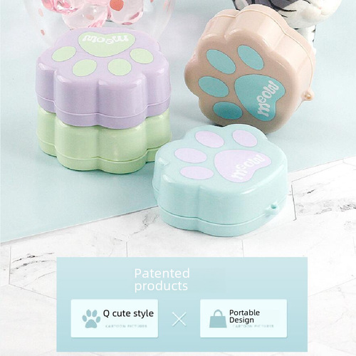 Creative Cat Paws Retractable Cup New Outdoor Sports Water Cup Folding Cup Cartoon Plastic Cup Portable Cup