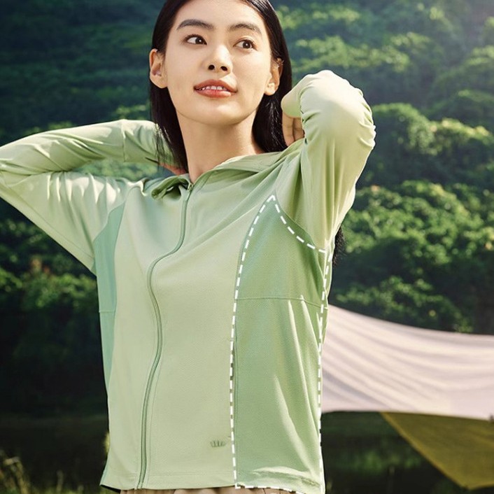 Jiaoxia Kuoye Series Women's Outdoor Sun Protection Clothing Spring and Summer Sports Jacket Anti-Uv Breathable Sun Protection Clothing