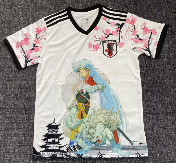 25-26 Nueva camiseta de anime de camiseta japonesa One Piece Samurai Sakura Dragon Ball Uniforme de fútbol transfronterizo de edición especial
