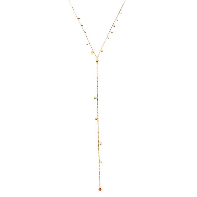 Collar de acero inoxidable de estilo europeo y americano, lujo ligero, estilo de moda de alta calidad, collar de colgante de ojos de diablo, moda para mujeres cool