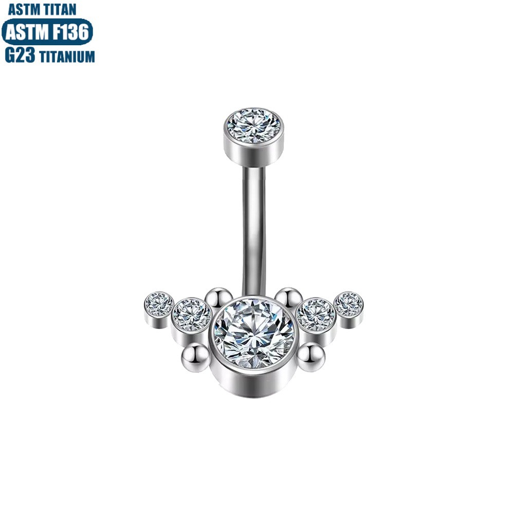Silver pointed spike labret stud material detail