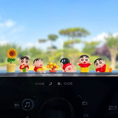 Ornaments Electric Car Interior: Car ornaments - multiple-options-available-see-details-page-cute-3d-trendy-toys-5-styles-good-luck-sunflower-potted-plants-free-traceless-stickers