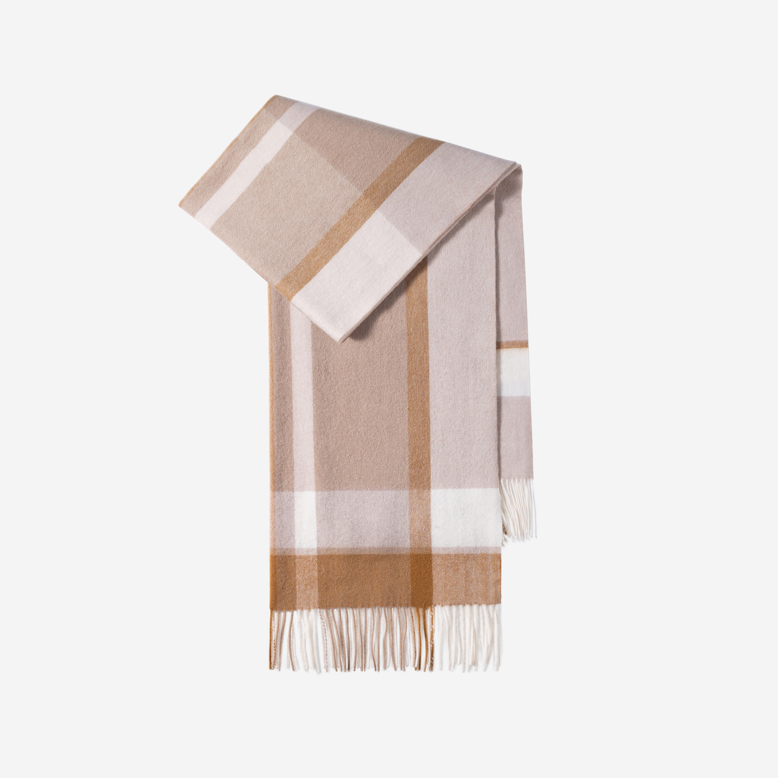 100% bufanda de lana para mujer, sentido de alta gama de invierno, chal de gran nombre a cuadros simples y versátiles, babero largo para hombres al por mayor