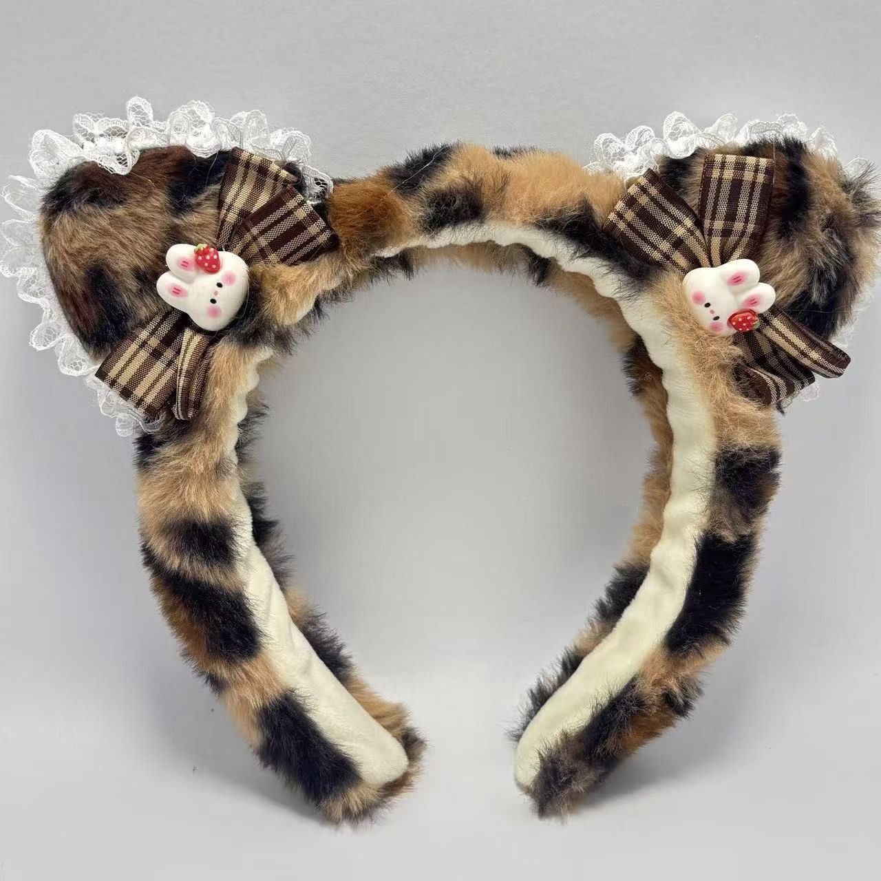 Nuevo hermoso amor tridimensional oso cabello red de peluche rojo dibujos animados orejas lavar la cara cabello red adornamiento para el cabello rojo al por mayor