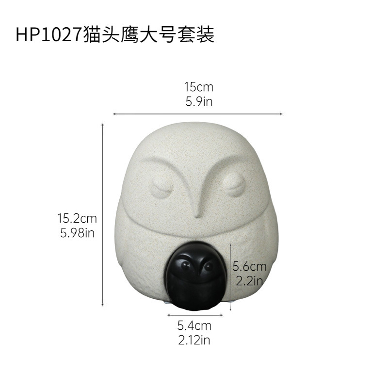 Cerámica americana adornos creativos de búho escritorio sala de estar gabinete de vino TV muebles de porche decoraciones creativas para el hogar