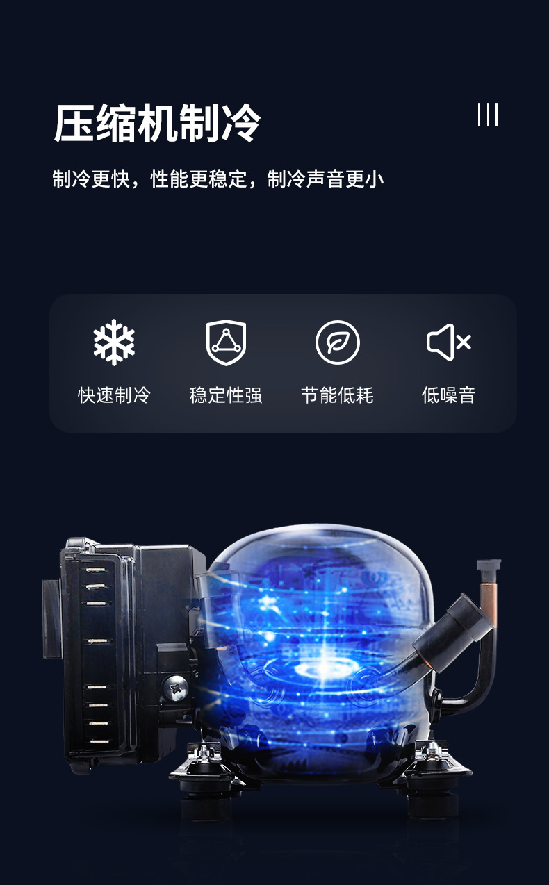 Ice Tiger Compressor Car Refrigerator Car Home Dual-use Refrigeration 12v24v Portable CL30 Dormitory Mini Refrigerator